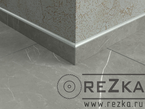 Плинтус из керамогранита Forte Dei Marmi Elegant Grey 1600х70 мм, δ = 9 мм, матовый