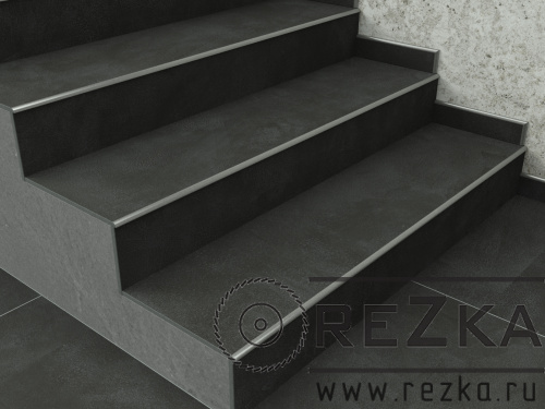Ступень из керамогранита Rinascente Resin Tarmac 1200х300 мм (120х30 см)