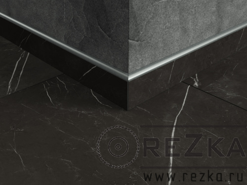 Плинтус из керамогранита Forte Dei Marmi Elegant Black 1600х70 мм, δ = 9 мм, матовый