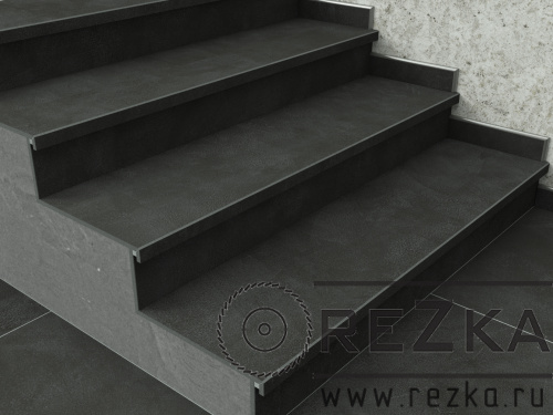 Ступень из керамогранита Rinascente Resin Tarmac 1200х320 мм (120х32 см)