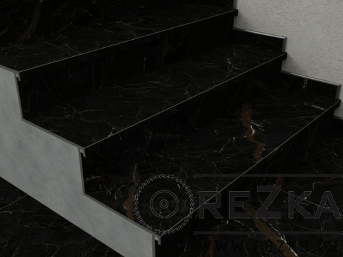 Ступень из керамогранита Forte dei marmi Ombra di Caravaggio 1200х320 мм (120х32 см)