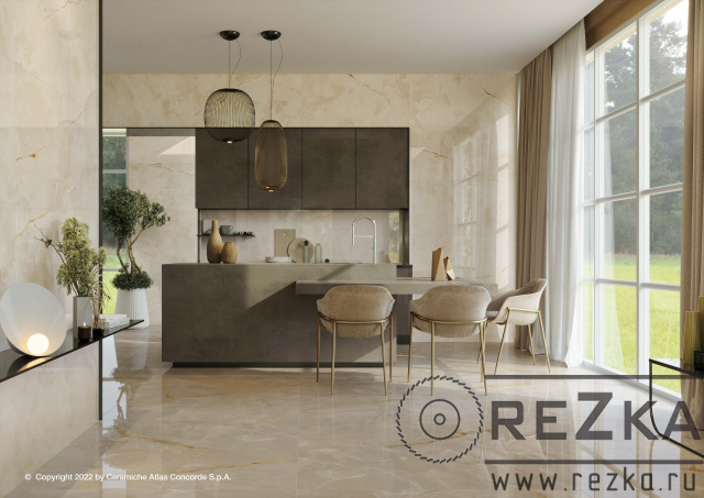 Керамогранит Symphonyx Alabaster lap 1200х600 мм (120х60 см) полированный