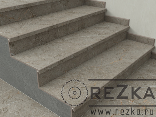 Ступень из керамогранита Верона 1200х320 мм (120х32 см) матовая (carving)