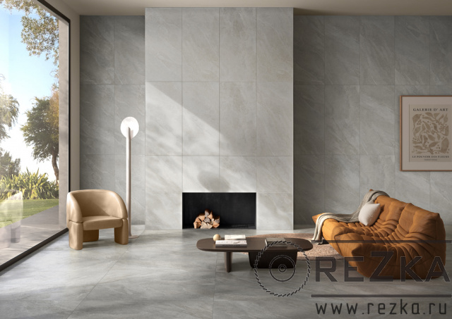 Керамогранит СлэйтСтоун (SlateStone) Белый 1200х600 мм (120х60 см) матовый