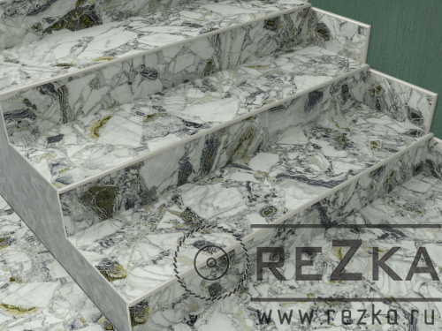 Ступень из керамогранита Forte dei marmi Quark Forest 1600х300 мм (160х30 см)